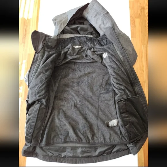 Womens North Face Helata 3 In 1 Triclimate Jacket Coat Gray SZ SM
